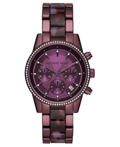 Michael Kors Women's Chronograph Ritz Purple & Lavender